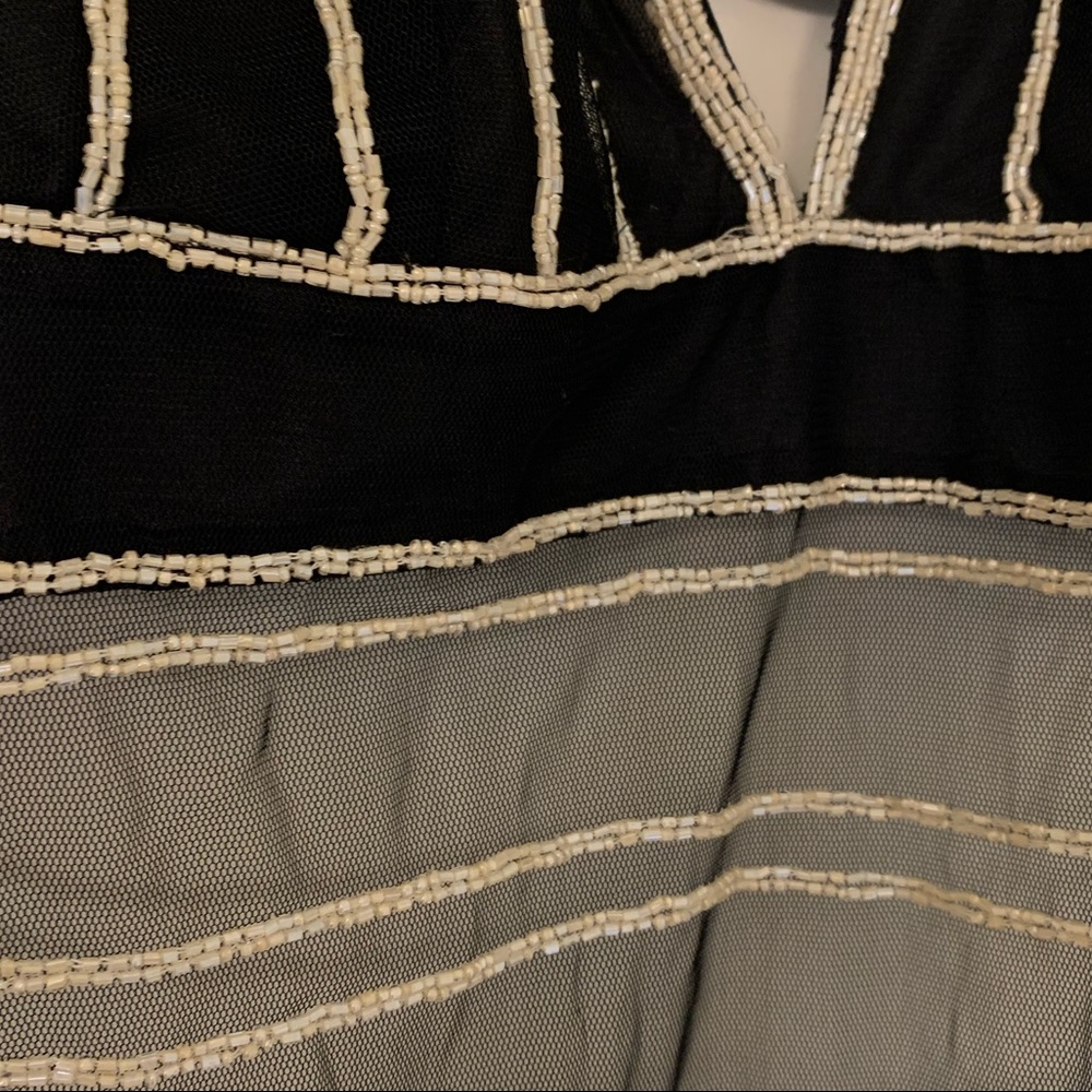 SOLD🖤 VINTAGE 〰️ SEQUINED MESH NEGLIGEE - Picture 3 of 6